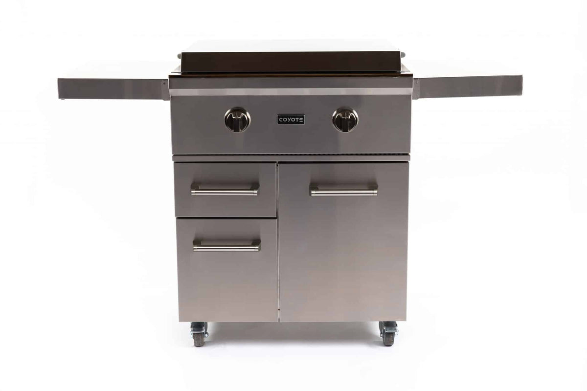 Coyote Outdoor LivingCoyote Outdoor Living 30 Inch Flat Top Grill C1FTG30-LP-CART- BetterPatio.com