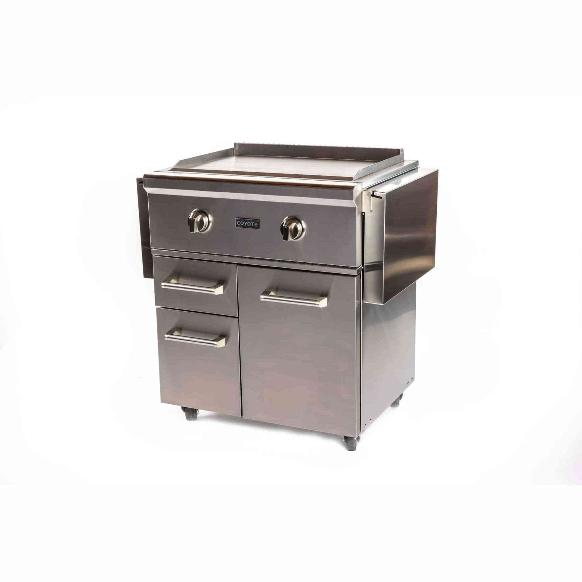 Coyote Outdoor LivingCoyote Outdoor Living 30 Inch Flat Top Grill C1FTG30-LP-CART- BetterPatio.com