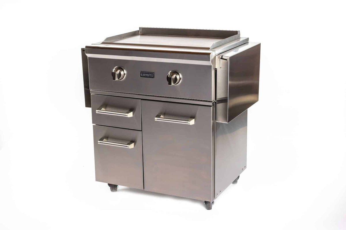Coyote Outdoor LivingCoyote Outdoor Living 30 Inch Flat Top Grill C1FTG30-LP-CART- BetterPatio.com