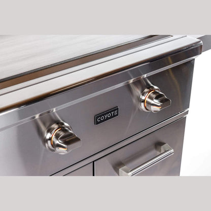 Coyote Outdoor LivingCoyote Outdoor Living 30 Inch Flat Top Grill C1FTG30-LP-CART- BetterPatio.com