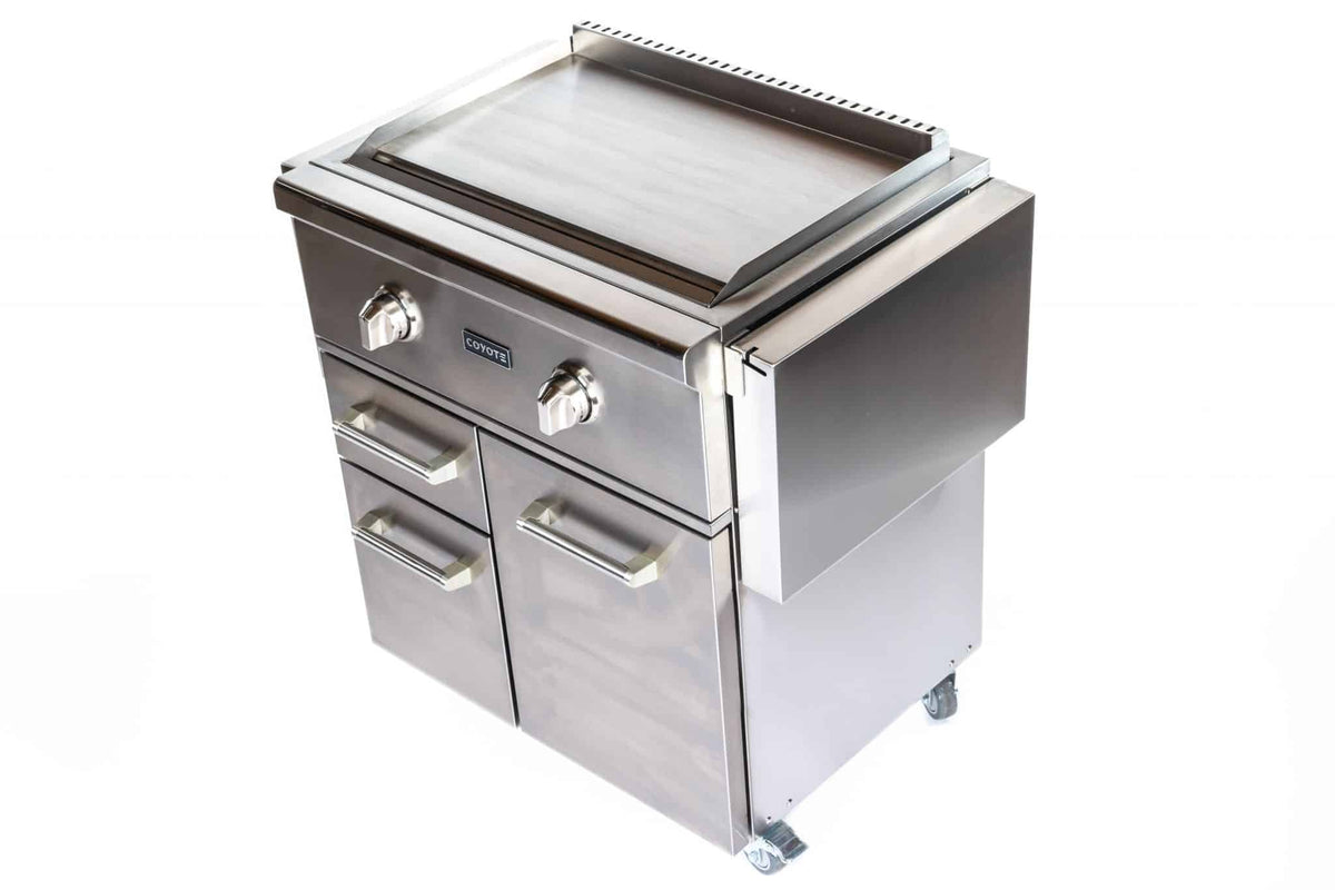 Coyote Outdoor LivingCoyote Outdoor Living 30 Inch Flat Top Grill C1FTG30-LP-CART- BetterPatio.com