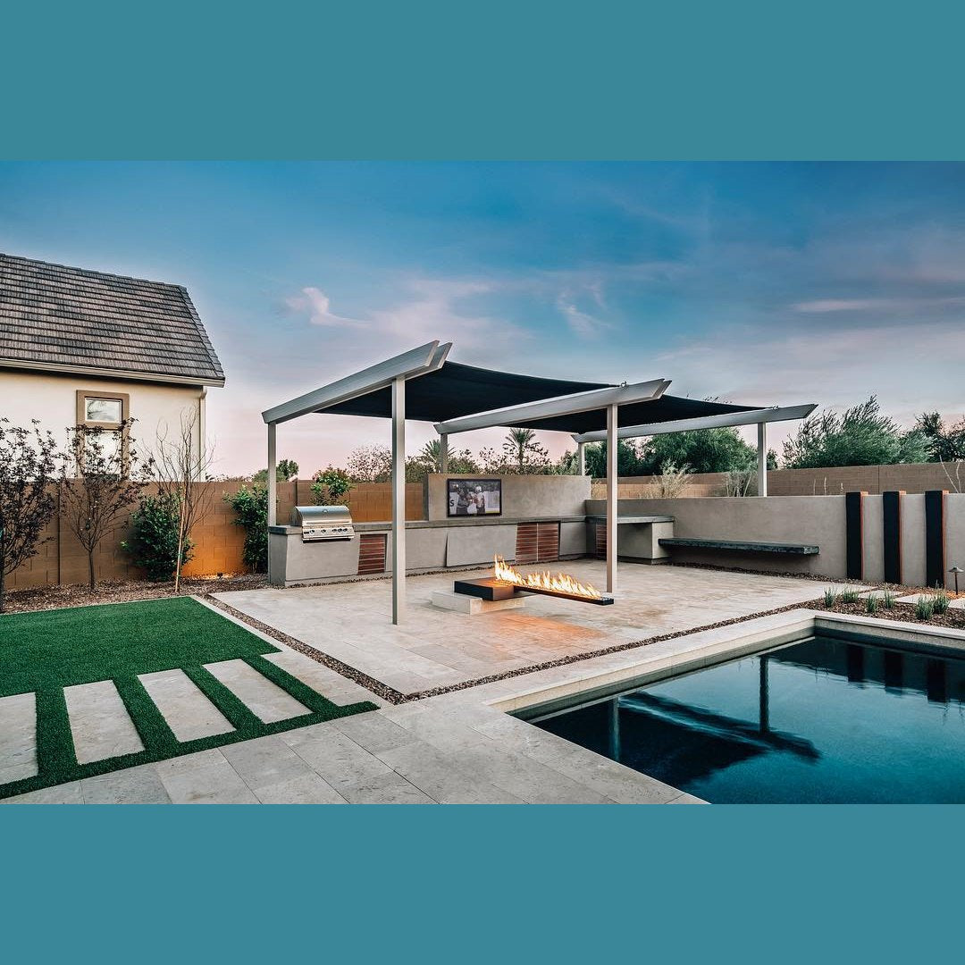 Summerset Sizzler 32 SIZ32 - Modern design home theater fire feature outdoor living desert