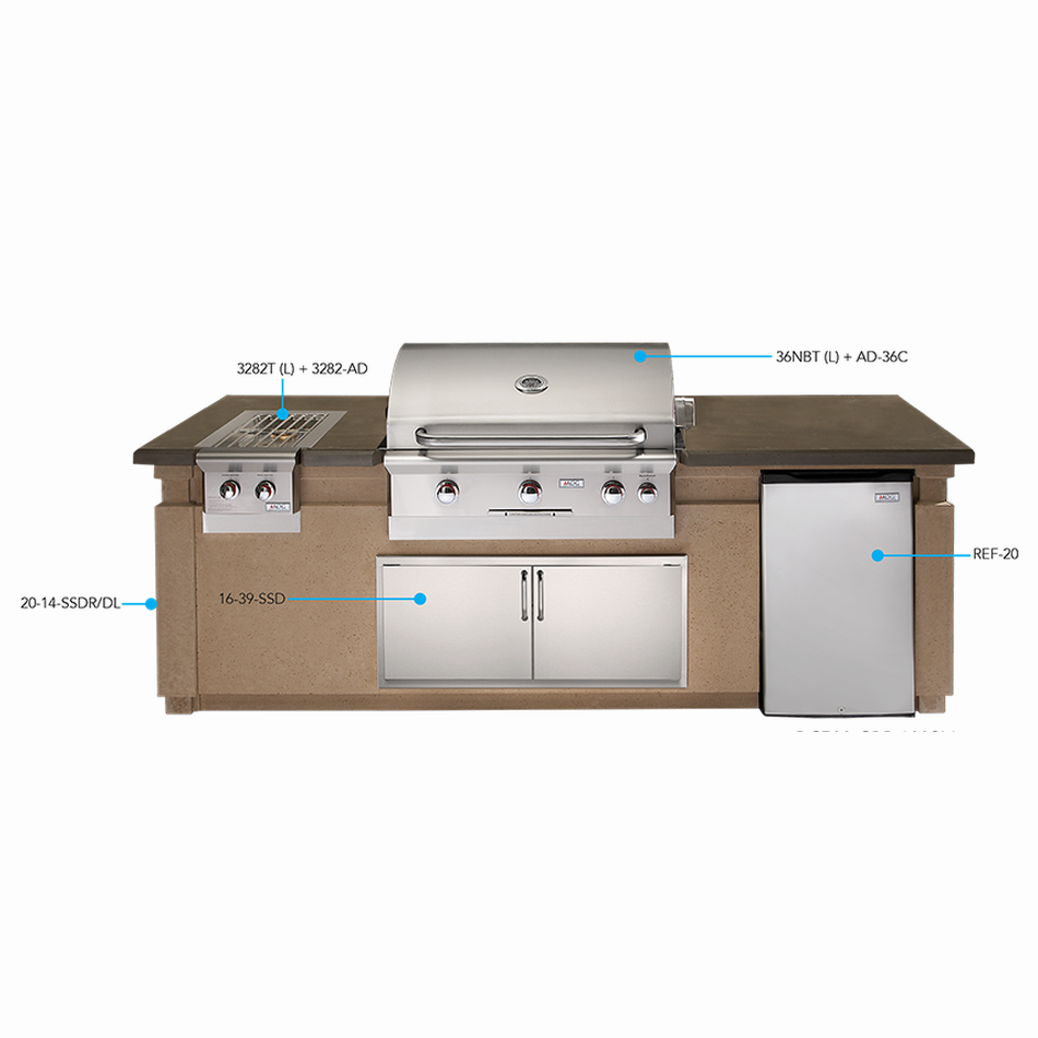 Fire Magic 790 9' Complete Grill Island System - DC790-CBR-108SM - BetterPatio.com