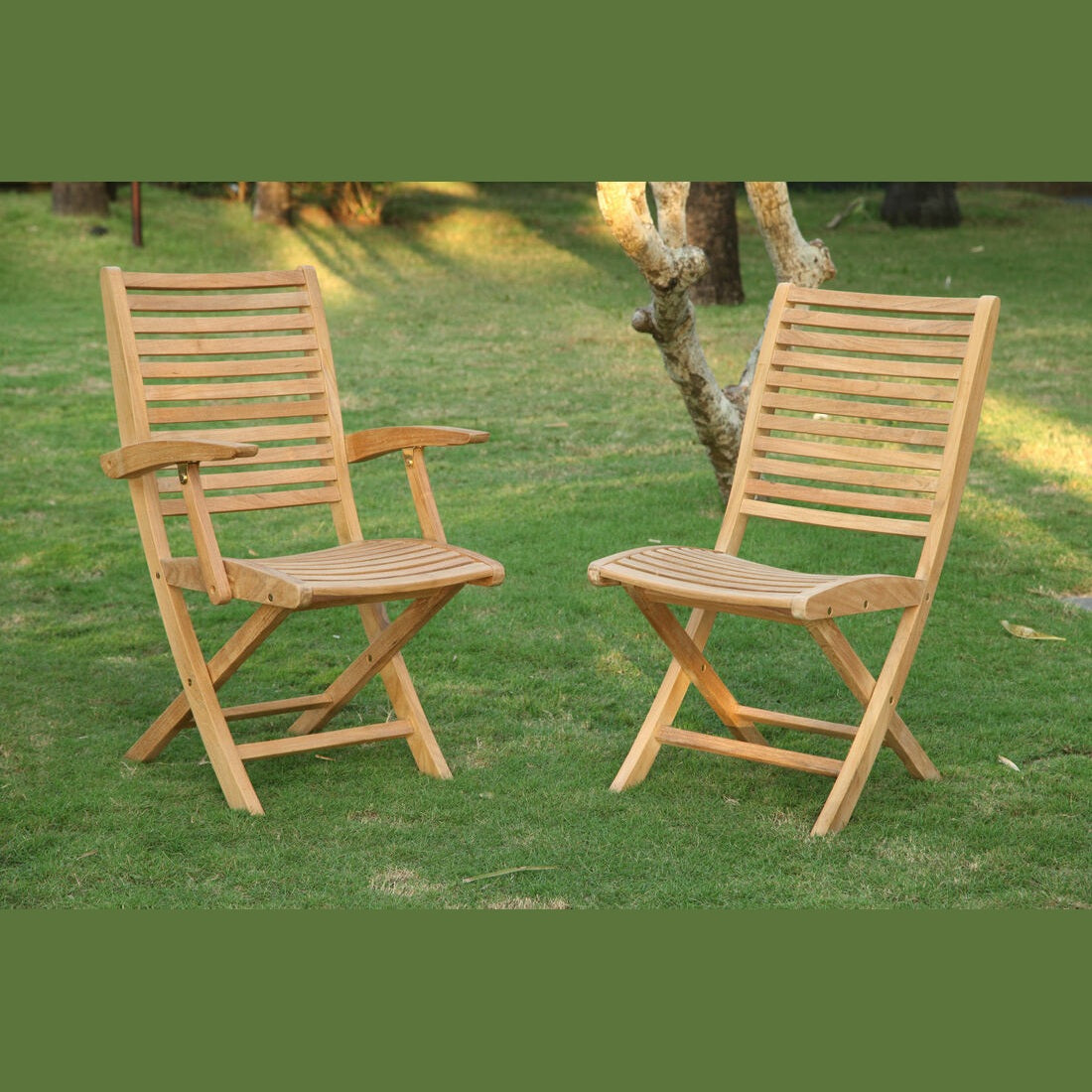 Douglas Nance Bali Folding Dining Side Chair DN3356 - BetterPatio.com