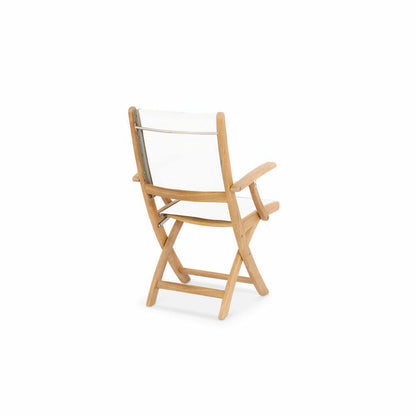 Douglas Nance Riviera Folding Dining Armchair DN6155 - BetterPatio.com