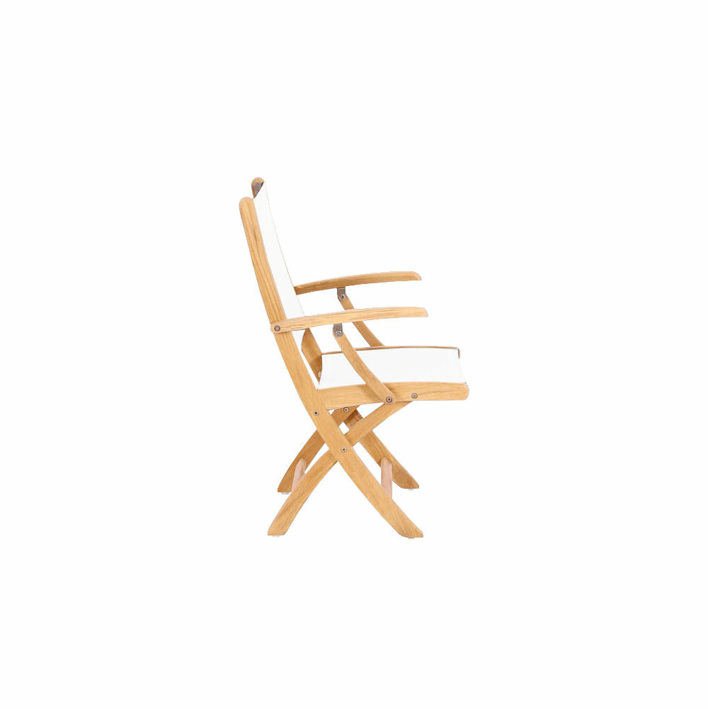 Douglas Nance Riviera Folding Dining Armchair DN6155 - BetterPatio.com