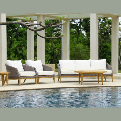 Douglas Nance Capri Deep Seating Club Chair with White Cushion DN4401 - BetterPatio.com