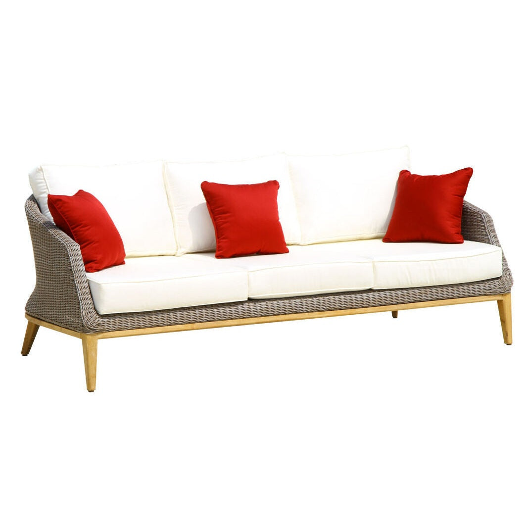 Douglas Nance Capri Deep Seating Sofa with White Cushion DN4403 - BetterPatio.com