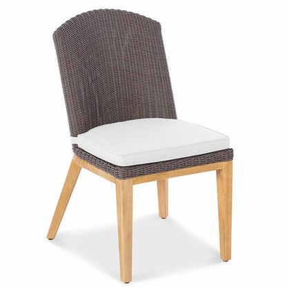 Douglas Nance Capri Dining Side Chair with White Seat Pad DN4456 - BetterPatio.com