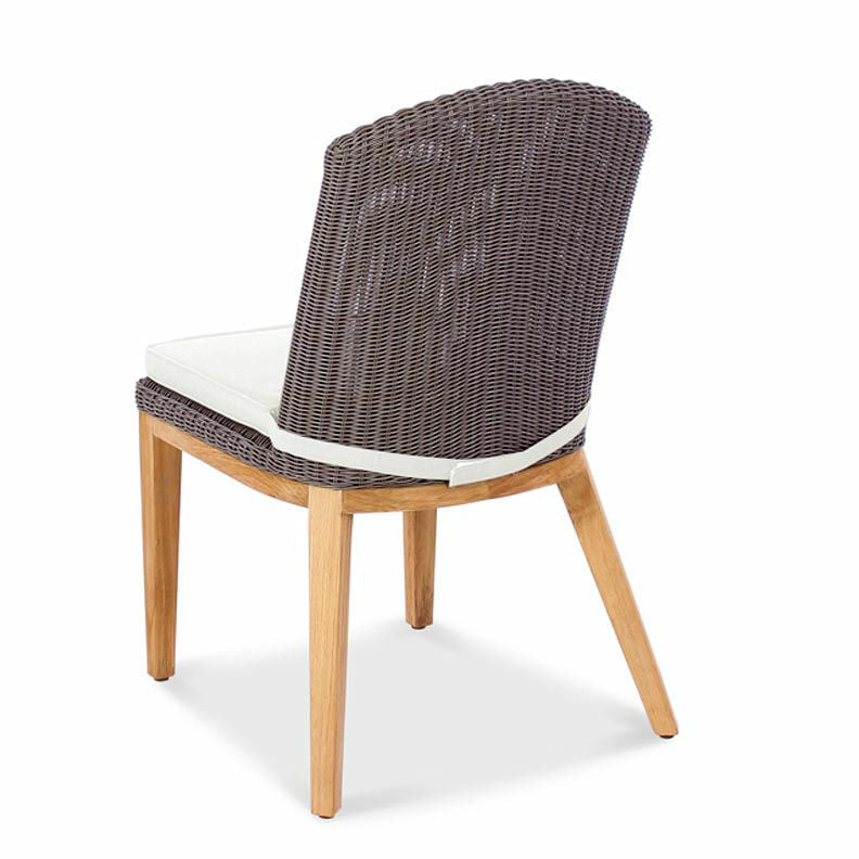 Douglas Nance Capri Dining Side Chair with White Seat Pad DN4456 - BetterPatio.com