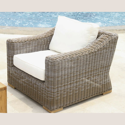 Douglas Nance Monaco Deep Seating Club Chair with White Cushion DN4501 - BetterPatio.com