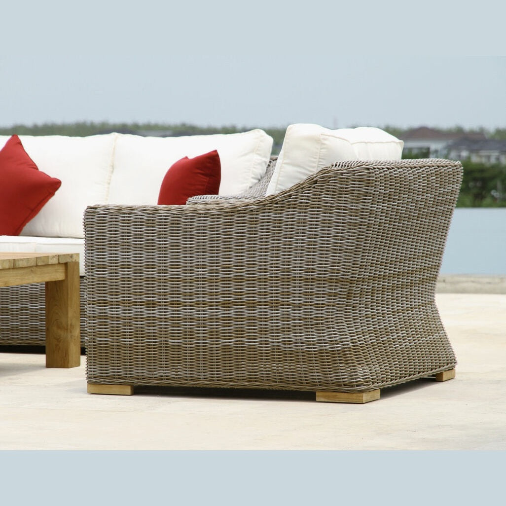 Douglas Nance Monaco Deep Seating Club Chair with White Cushion DN4501 - BetterPatio.com