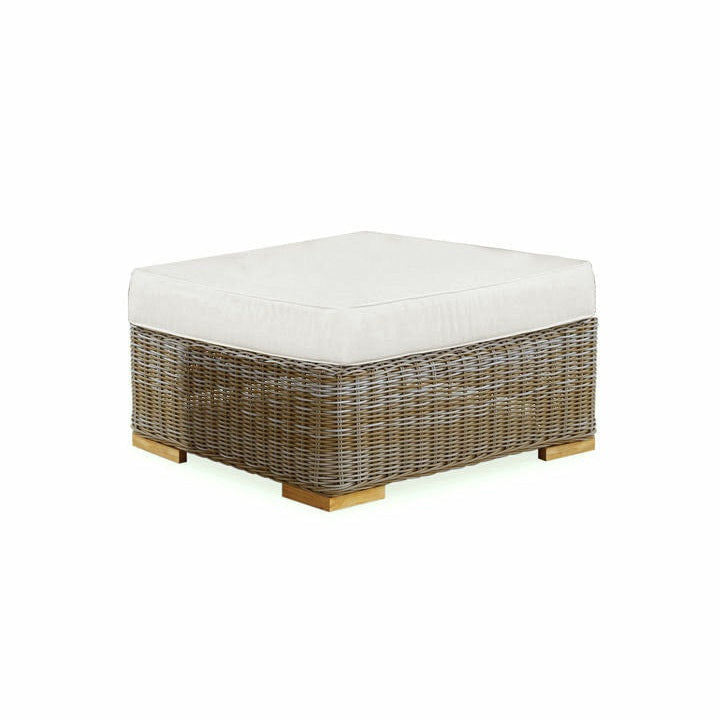 Douglas Nance Monaco Deep Seating Ottoman with White Cushion DN4504 - BetterPatio.com