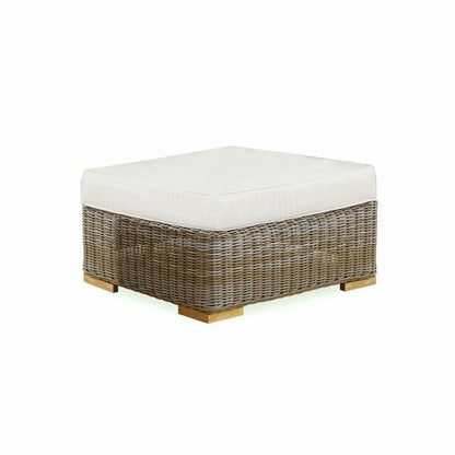 Douglas Nance Monaco Deep Seating Ottoman with White Cushion DN4504 - BetterPatio.com