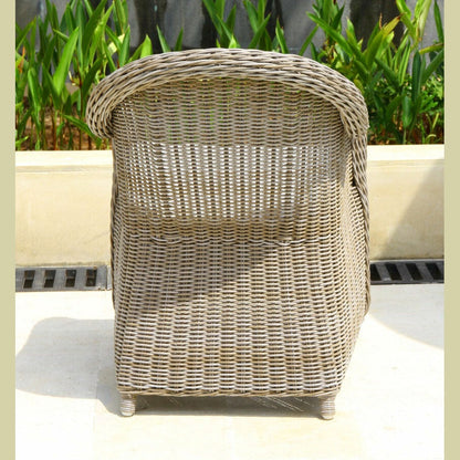 Douglas Nance Monaco Dining Armchair with White Seat Pad DN4555 - BetterPatio.com