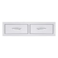 Summerset Professional Grills 32 inch Double Horizontal Drawer SSDR2-32H