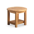 Douglas Nance Classic 21” Round Side Table with Shelf DN5221A