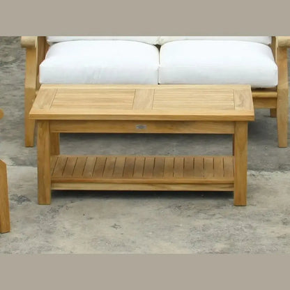 Douglas NanceDouglas Nance Classic 42” Rectangle Coffee Table with Shelf DN5242A DN-5242A- BetterPatio.com