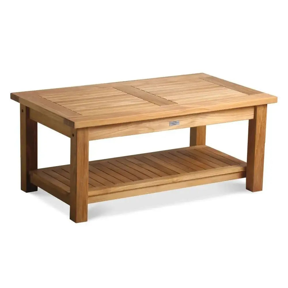 Douglas NanceDouglas Nance Classic 42” Rectangle Coffee Table with Shelf DN5242A DN-5242A- BetterPatio.com
