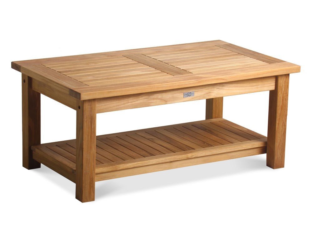 Douglas NanceDouglas Nance Classic 42” Rectangle Coffee Table with Shelf DN5242A DN-5242A- BetterPatio.com