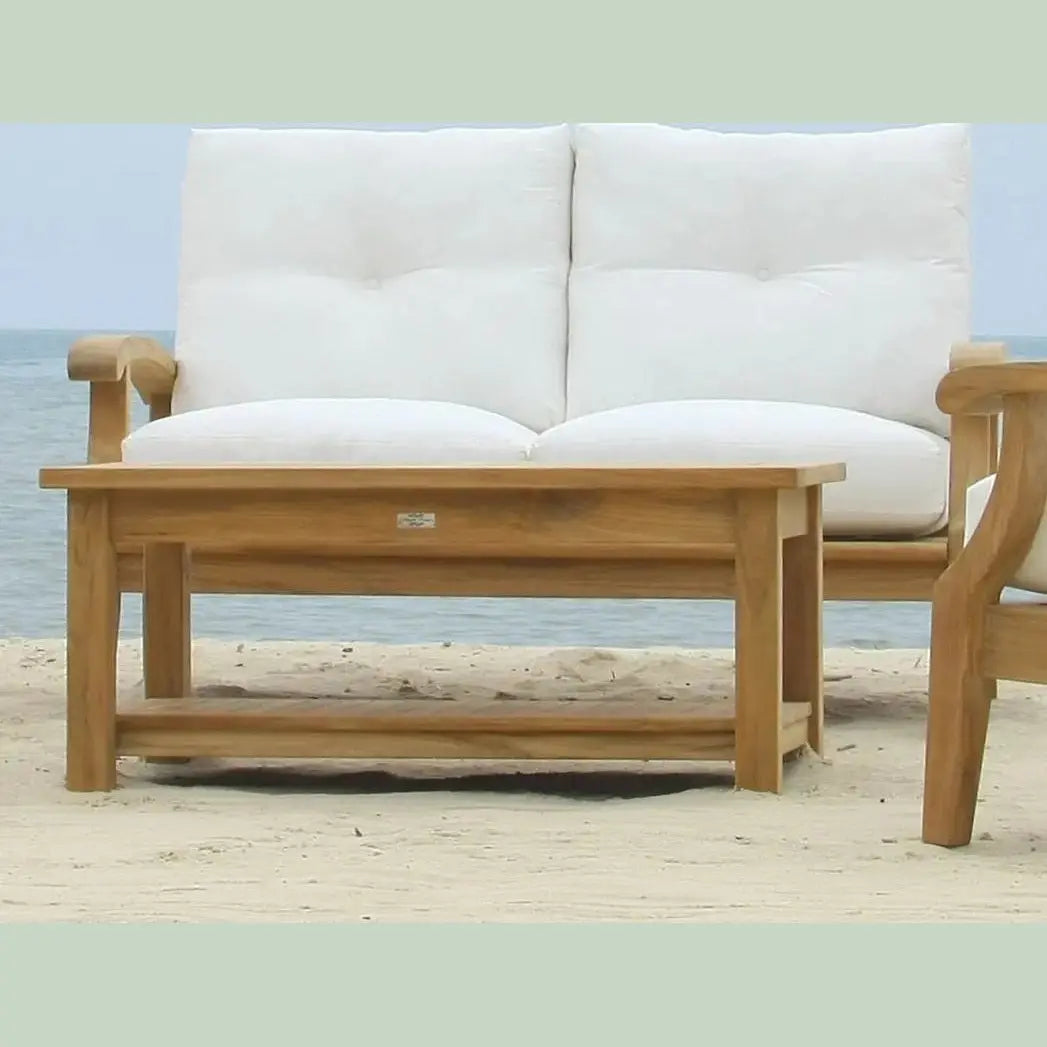 Douglas NanceDouglas Nance Classic 42” Rectangle Coffee Table with Shelf DN5242A DN-5242A- BetterPatio.com