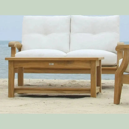 Douglas NanceDouglas Nance Classic 42” Rectangle Coffee Table with Shelf DN5242A DN-5242A- BetterPatio.com