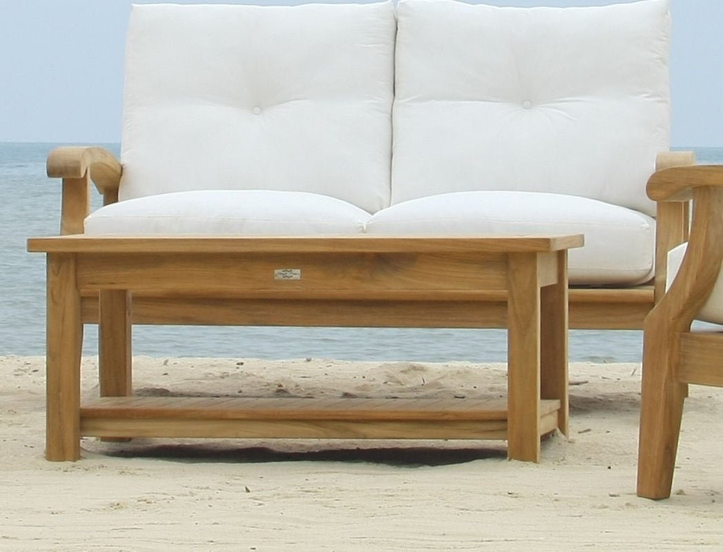 Douglas NanceDouglas Nance Classic 42” Rectangle Coffee Table with Shelf DN5242A DN-5242A- BetterPatio.com