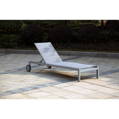 Hospitality Rattan Tampa Sling Chaise Lounger 1442BAL - BetterPatio.com