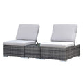Hospitality Rattan Sapphire 3 Pc Multi-Functional Set W/Cushion 1459E-BRW-3PC-SET