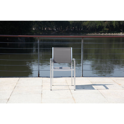 Hospitality Rattan Sling Armchair 1510AC-GRY - BetterPatio.com