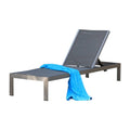 Hospitality Rattan Sapphire Aluminum Sling Chaise Lounger 1510L-GRY
