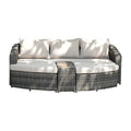 Hospitality Rattan Sapphire 4 Pc Daybed Set 1516-GRY-4PC-SET