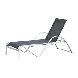 Hospitality Rattan Sapphire Sling Chaise Lounger 2205-GRY