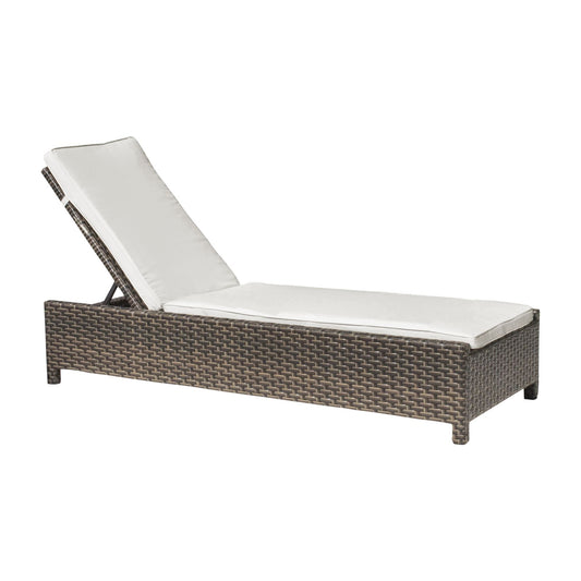 Hospitality Rattan Fiji Chaise Lounge w/cushion 901-1348-ATQ-CL-CUSH - BetterPatio.com