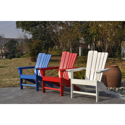 Panama Jack Blue Outdoor Adirondack Chair and Ottoman Set PJO-4001-BLU-2PC - BetterPatio.com