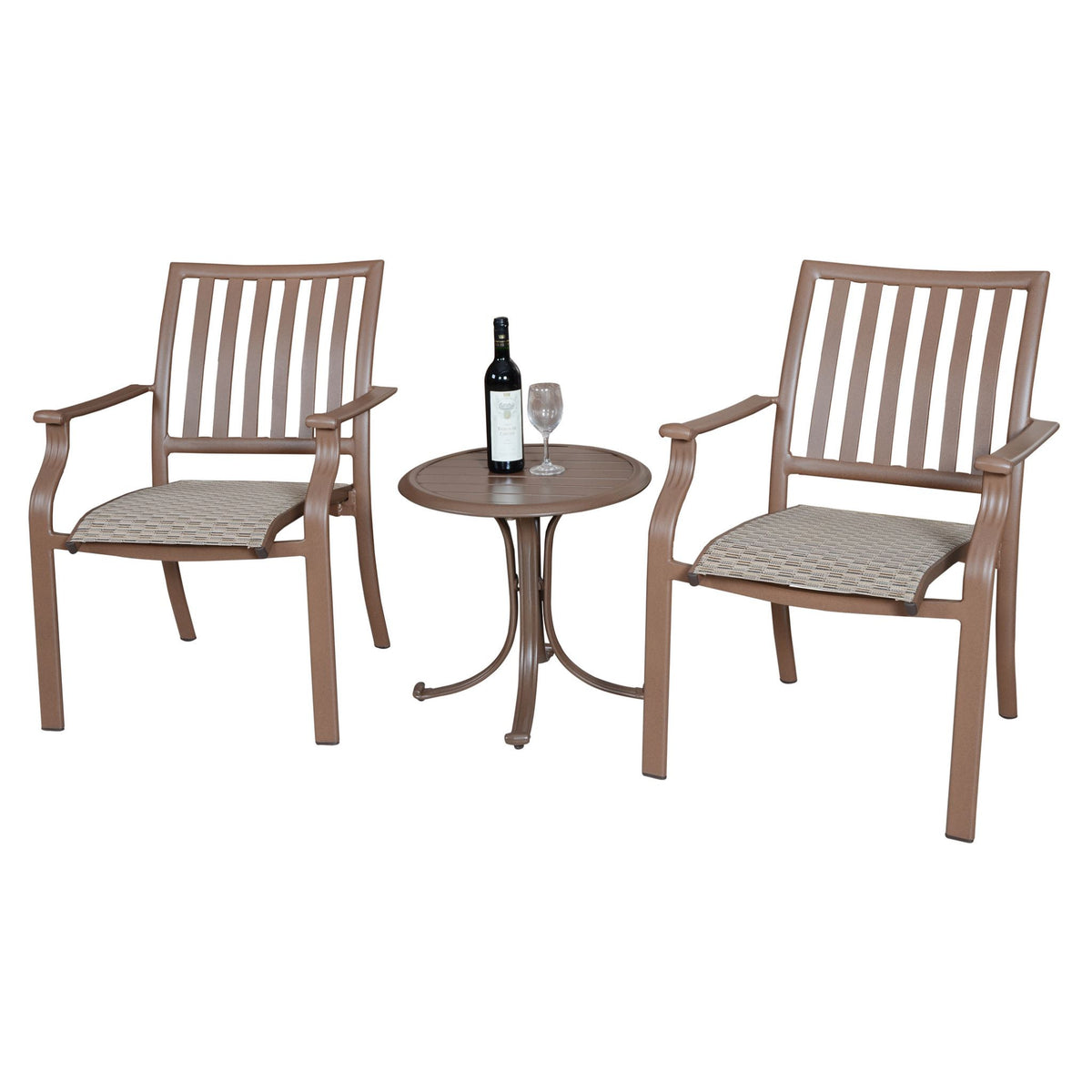 Panama Jack Island Breeze Sling Arm Chair Aluminum Stackable PJO-1001-ESP-AC - BetterPatio.com