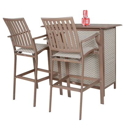 Panama Jack Island Breeze 3 Piece Slatted Bar Set PJO-1001-ESP-3PBR - BetterPatio.com