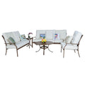 Panama Jack Island Breeze 5 piece Lounge Set Aluminum with Cushions PJO-1001-ESP-5PCL