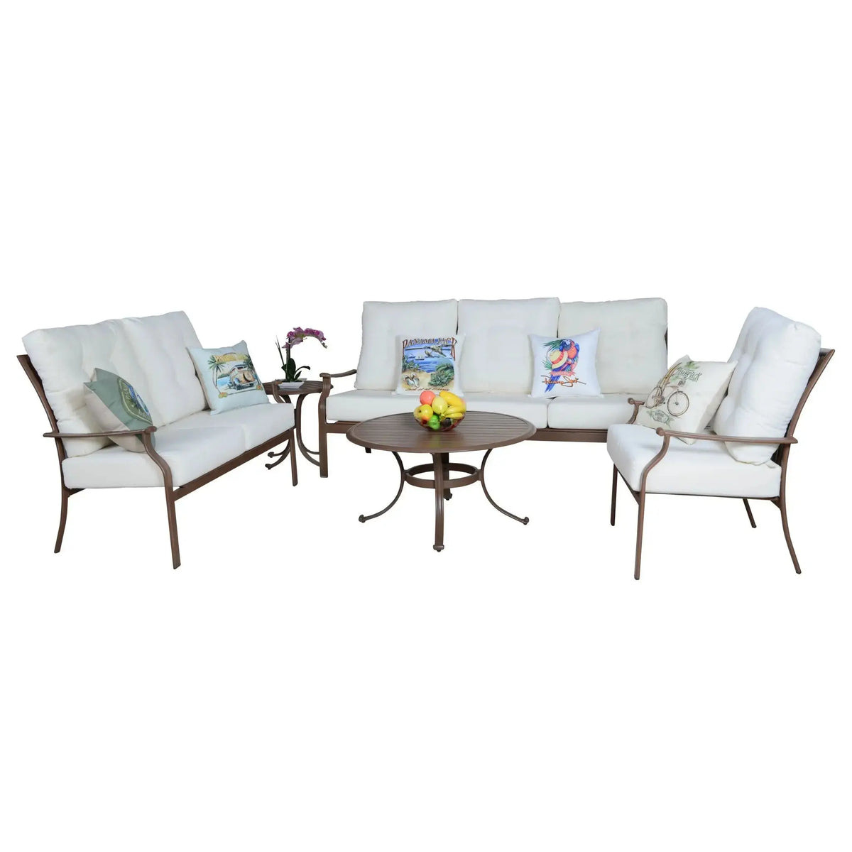 Panama Jack Island Breeze 5 piece Lounge Set Aluminum with Cushions PJO-1001-ESP-5PCL - BetterPatio.com