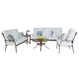 Panama Jack Island Breeze 5 piece Lounge Set Aluminum with Cushions PJO-1001-ESP-5PCL