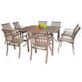 Panama Jack Island Breeze 9 Piece Slatted Dining Set PJO-1001-ESP-9PC
