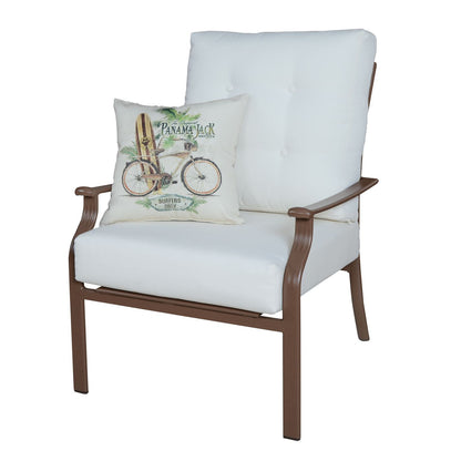 Panama Jack Island Breeze Lounge chair and Ottoman Set Aluminum with Cushions PJO-1001-ESP-2PC - BetterPatio.com