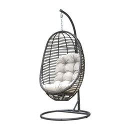 Panama Jack Graphite 2 PC Hanging Chair with Cushion