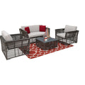 Panama Jack Graphite 4 Pc Living Set PJO-1601-GRY-4SE