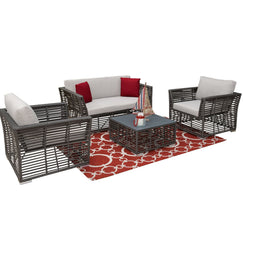 Panama Jack Graphite 4 Pc Living Set PJO-1601-GRY-4SE