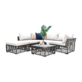 Panama Jack Graphite 6 Pc Sectional PJO-1601-GRY-6SEC