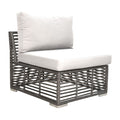Panama Jack Graphite Modular Armless Chair with Cushions
