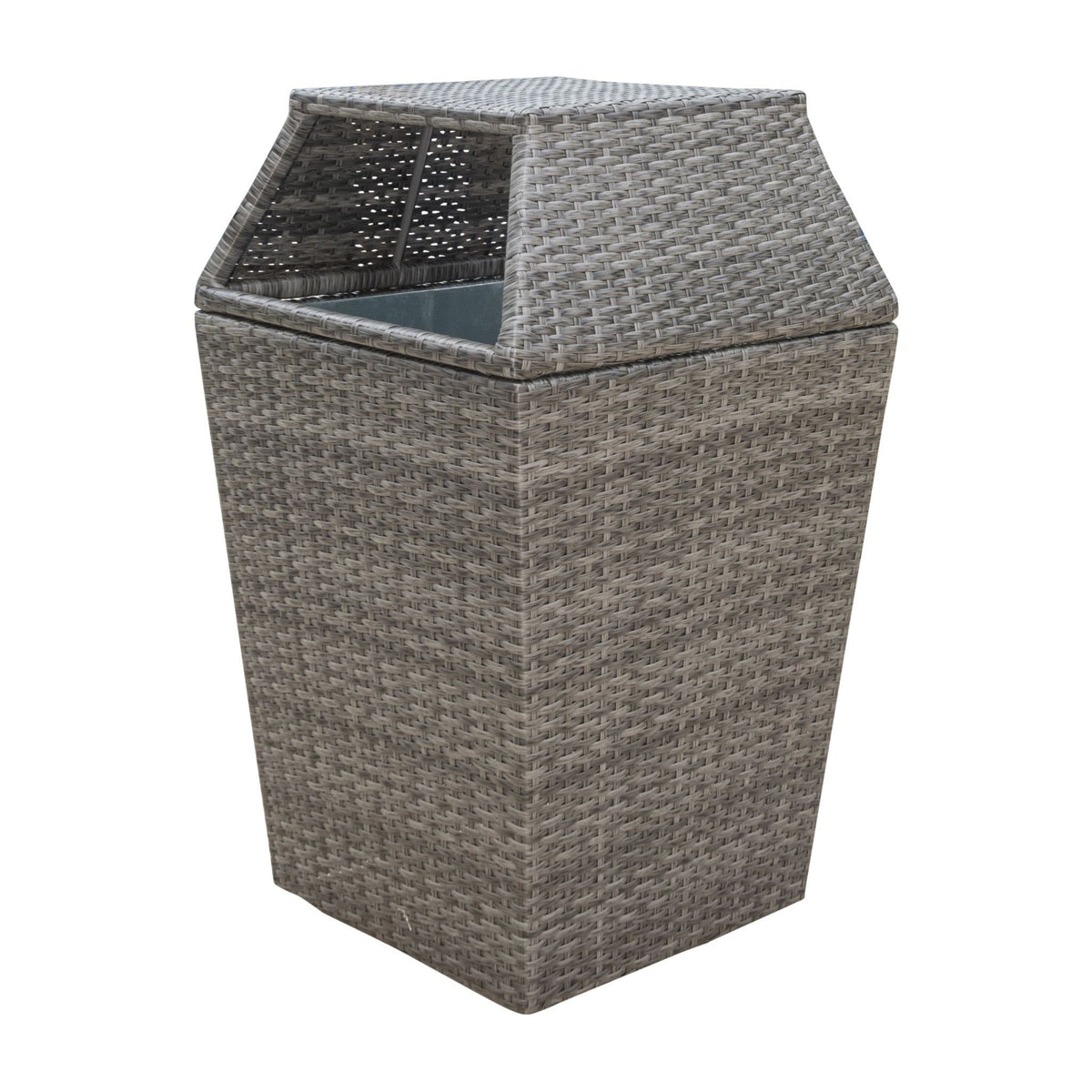 Panama Jack Graphite Garbage Bin PJO-1601-GRY-GB - BetterPatio.com