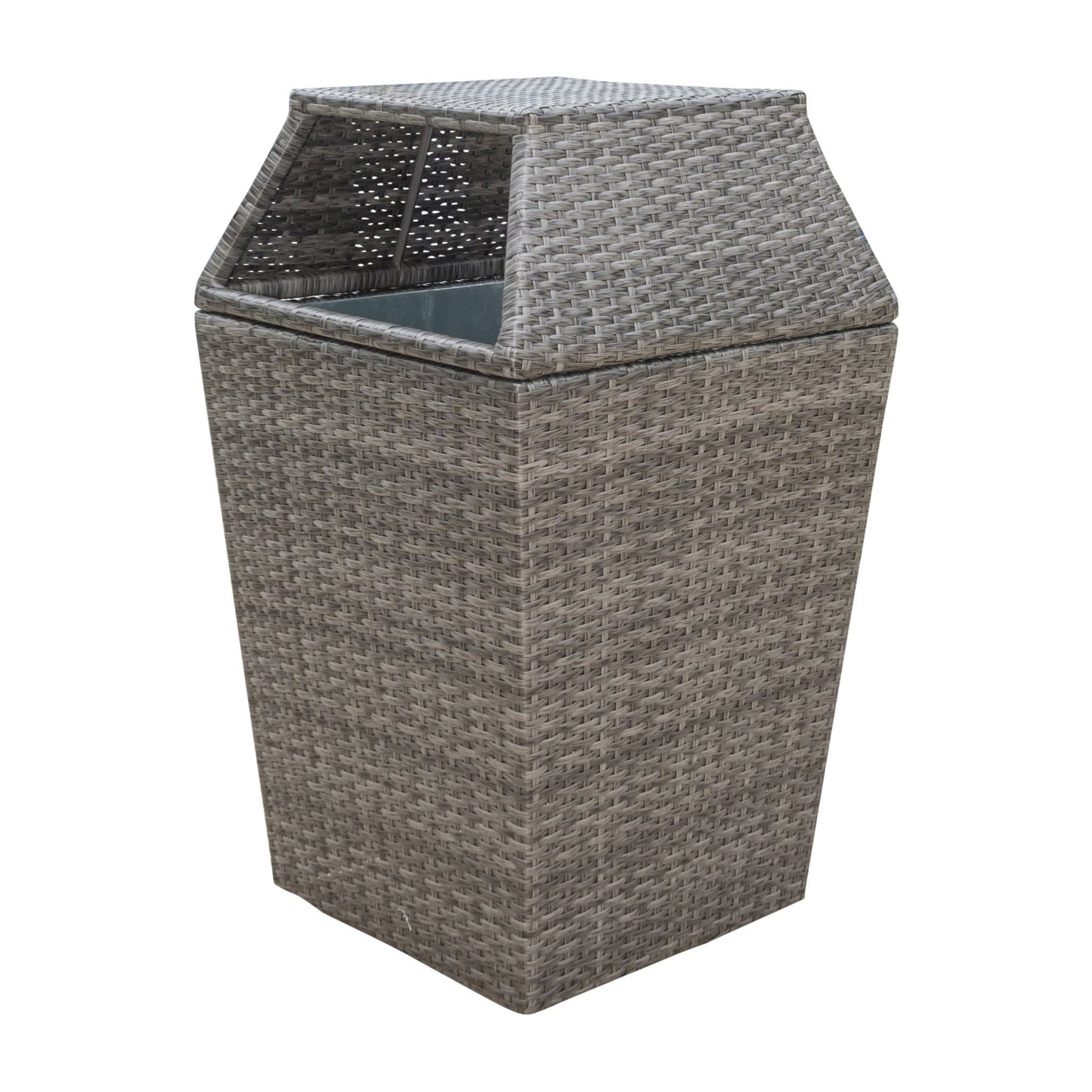 Panama Jack Graphite Garbage Bin PJO-1601-GRY-GB - BetterPatio.com