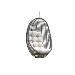 Panama Jack Graphite Woven Hanging Chair without frame PJO-1601-GRY-HC - BetterPatio.com